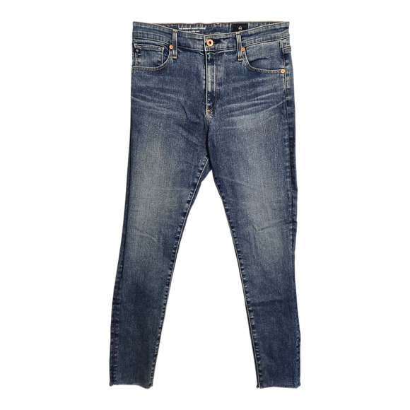 AG Adriano Goldschmied Farrah Jeans Womens 30R Blue Raw Hem Skinny Capsule - Picture 1 of 11